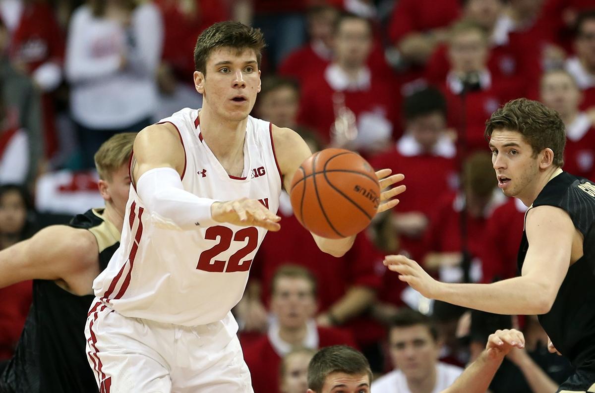 Wisconsin's Ethan Happ.