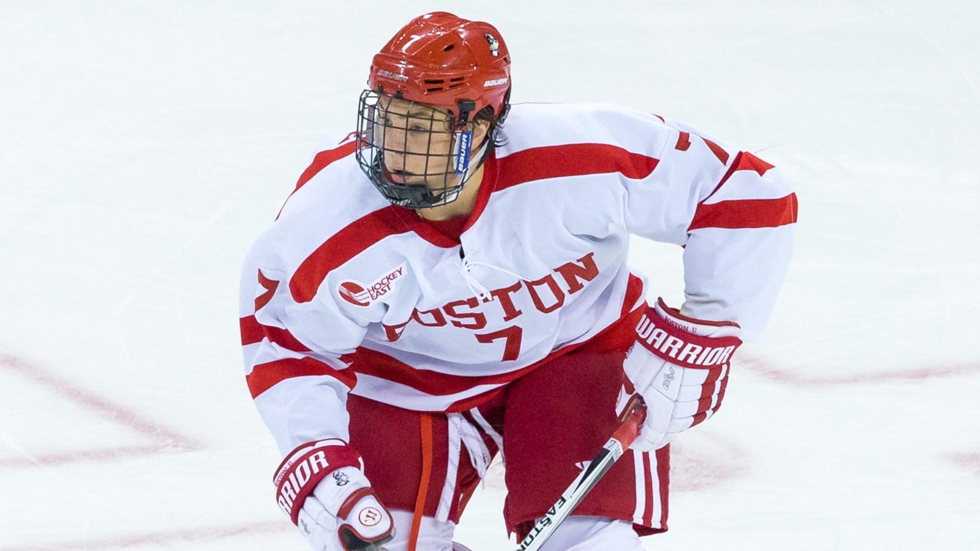 Charlie McAvoy played two seasons at Boston University