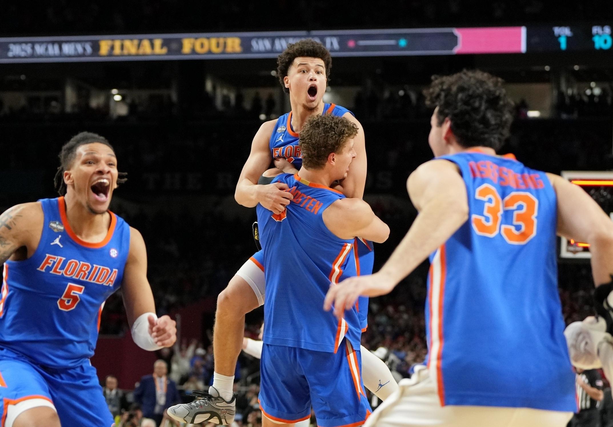 Florida celebrates win over Houston in national championship