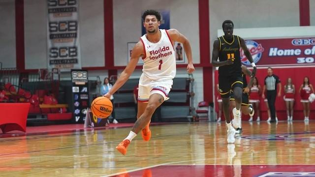 Florida Southern drives in the Small College Basketball Hall of Fame Classic. 