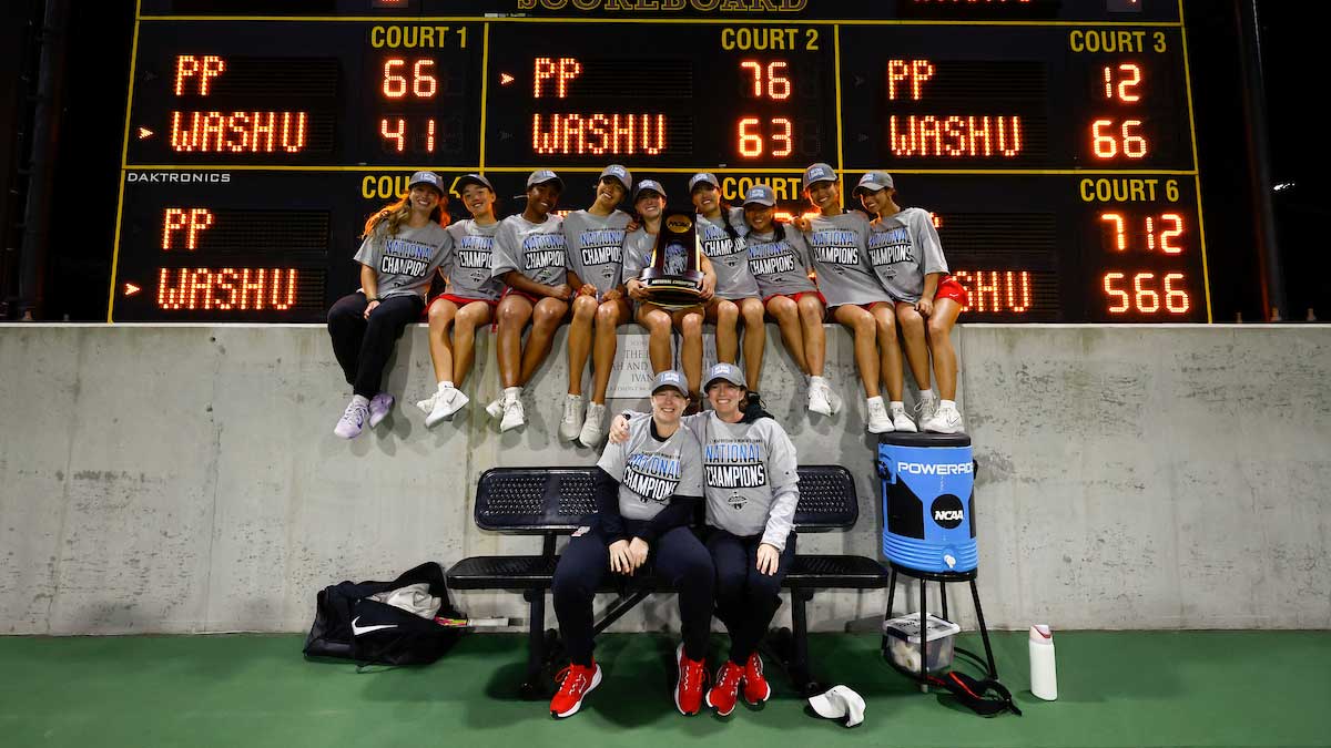 WashU wins the 2025 DIII women's tennis championship